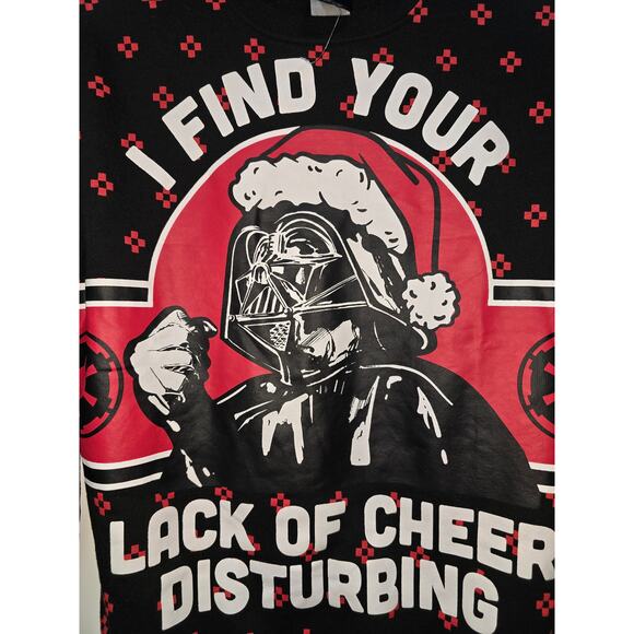 Star Wars Darth Vader Holiday Sweater “I Find Your Lack of Cheer Disturbing” M - Picture 2 of 16